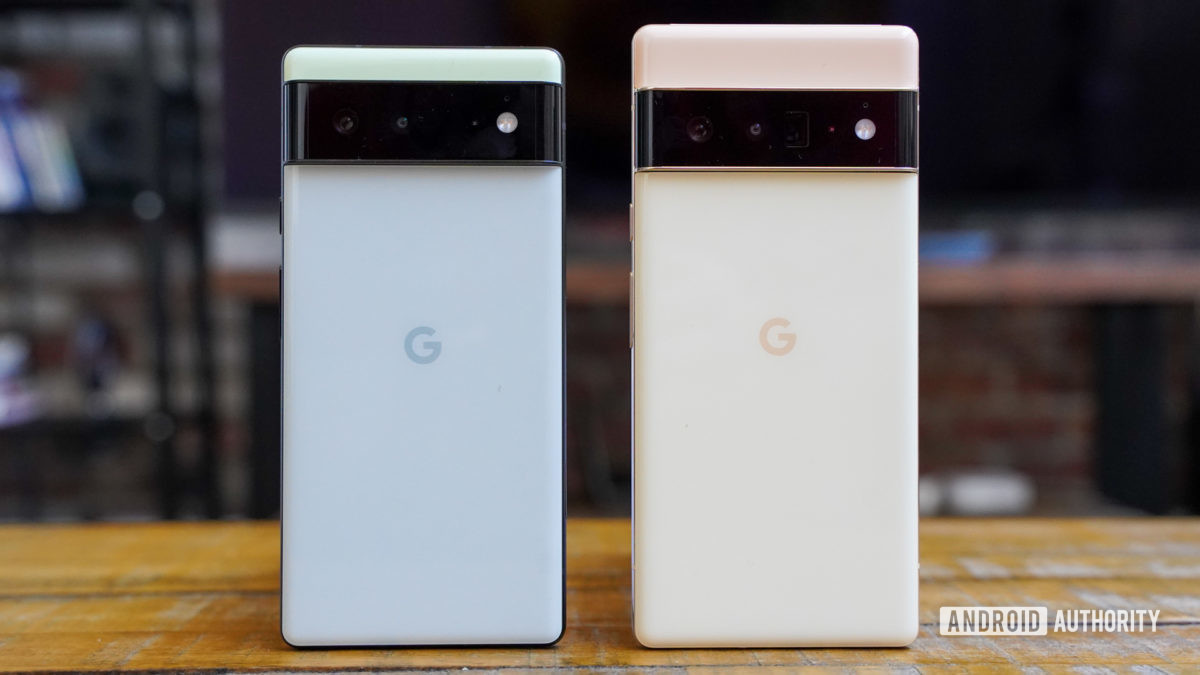 Google Pixel 6 and Pixel 6 Pro rear panels