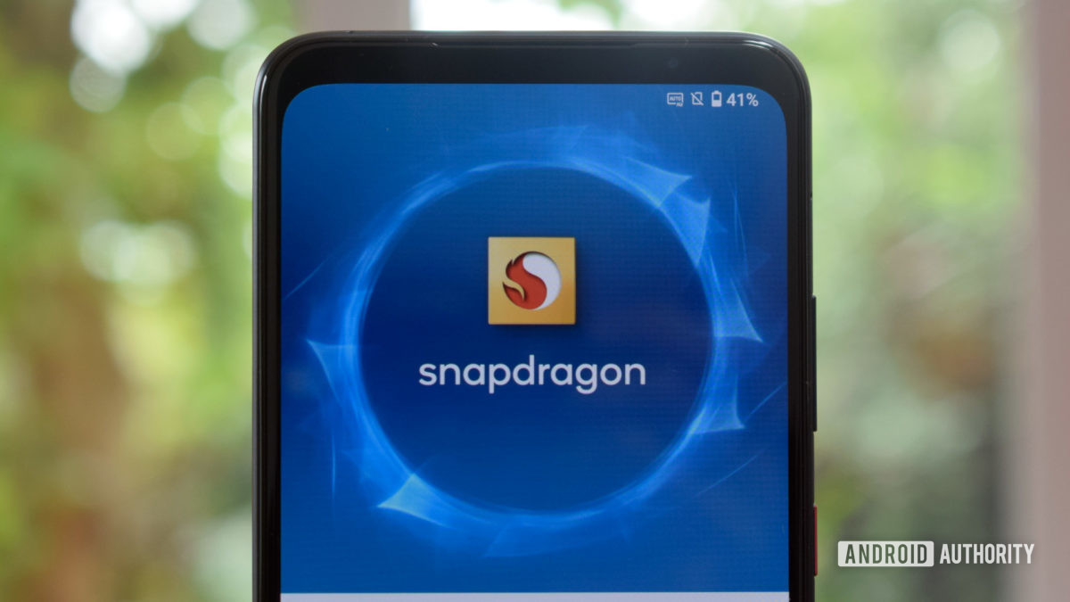 Qualcomm Smartphone logo on display