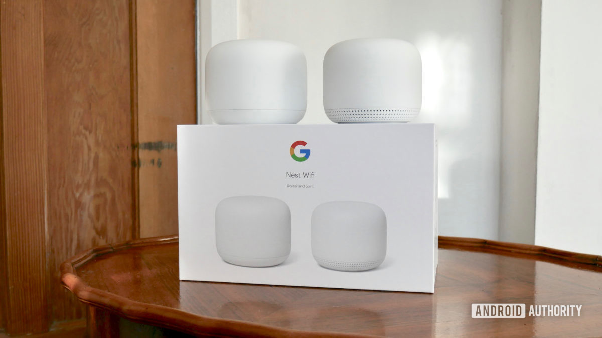 google nest wifi review front box