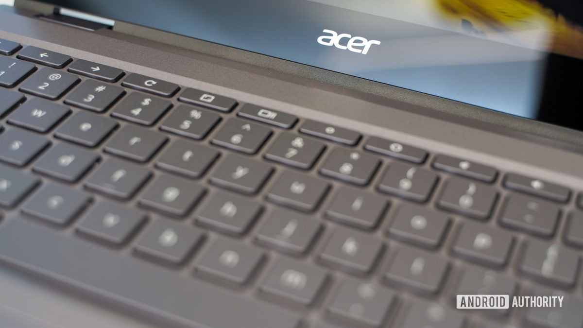 Acer Chromebook Spin 713 keyboard closeup