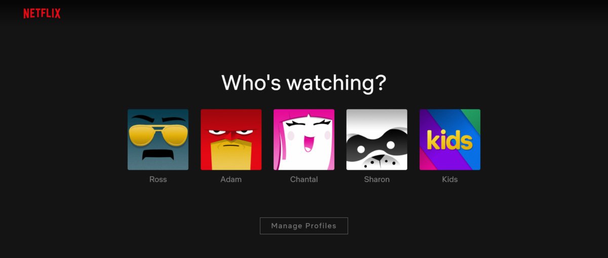 Netflix profiles