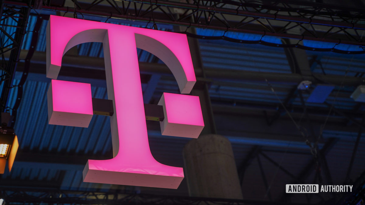 T Mobile logo angled MWC 2022