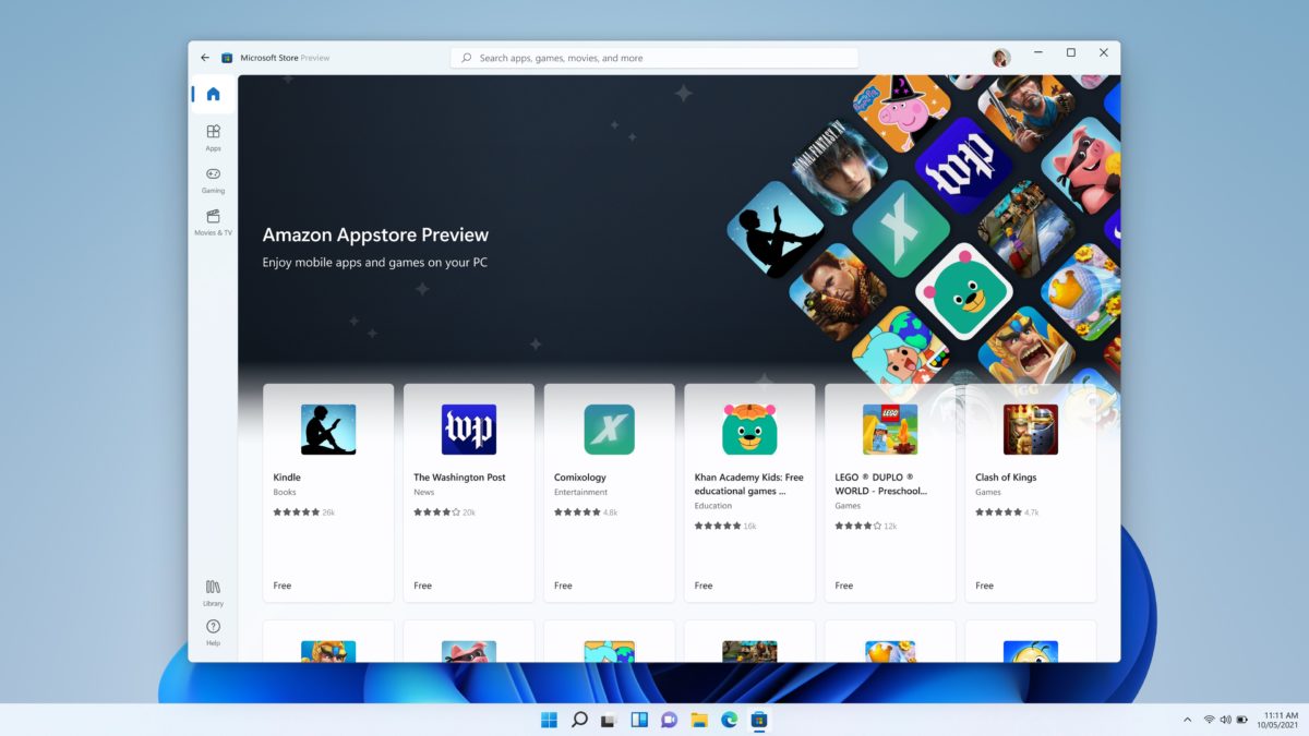 Android apps on Windows 11