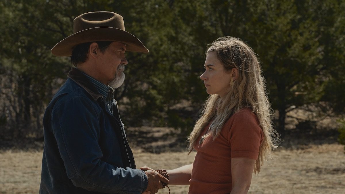 Josh Brolin and Imogen Poots in Outer Range - shows like outer range