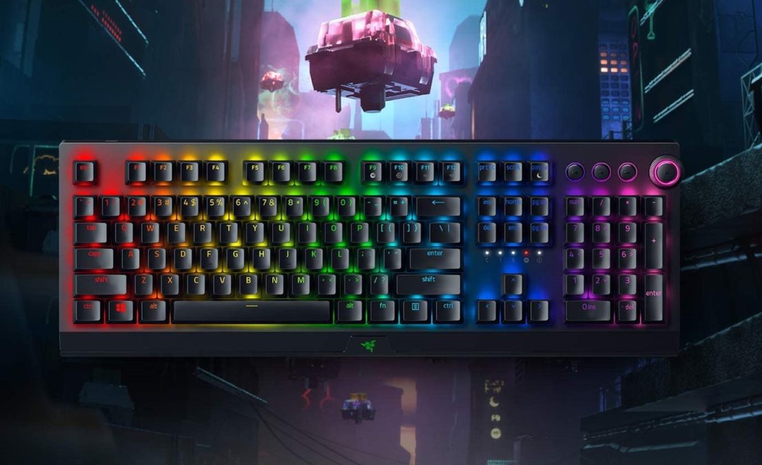 Razer BlackWidow V3 Pro Mechanical Wireless Gaming Keyboard Promo Image