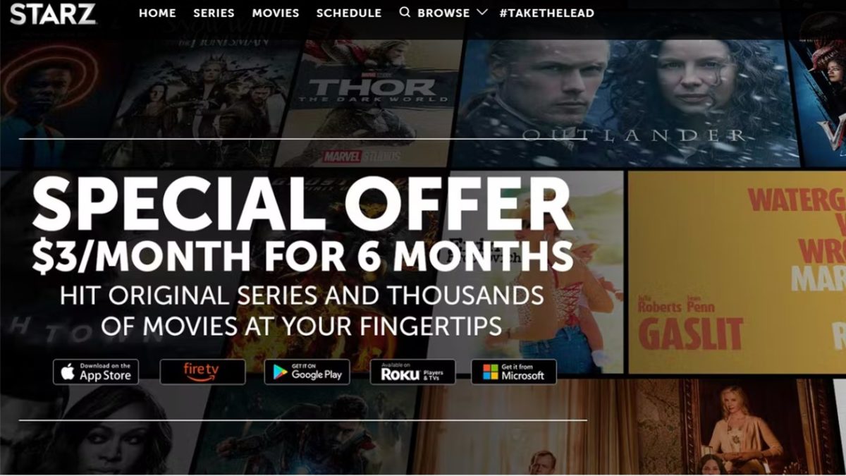 Starz Six Month Deal