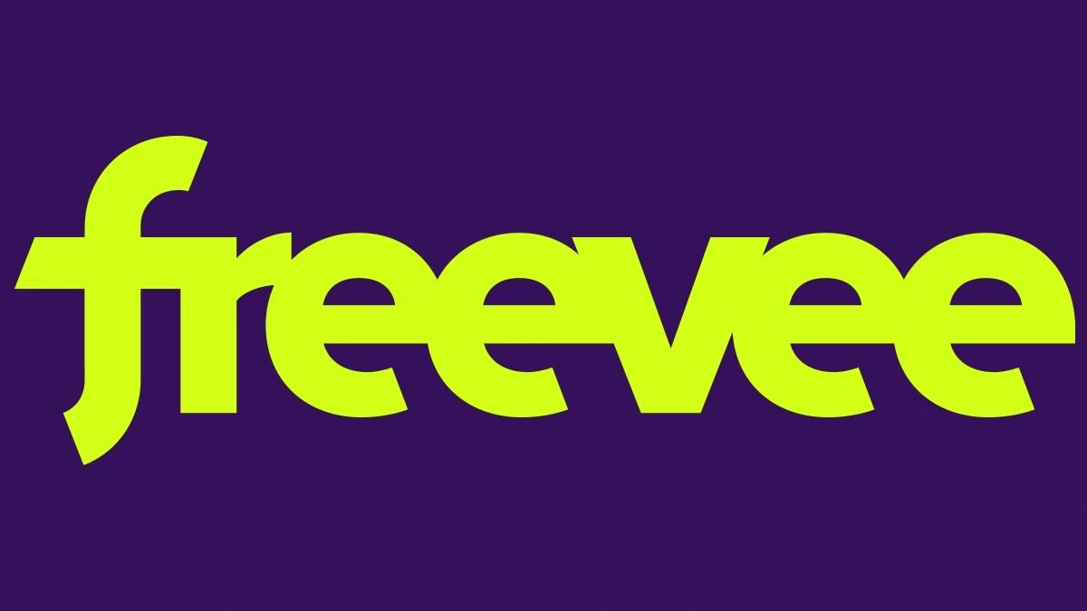 Amazon Freevee logo in green on a purple background