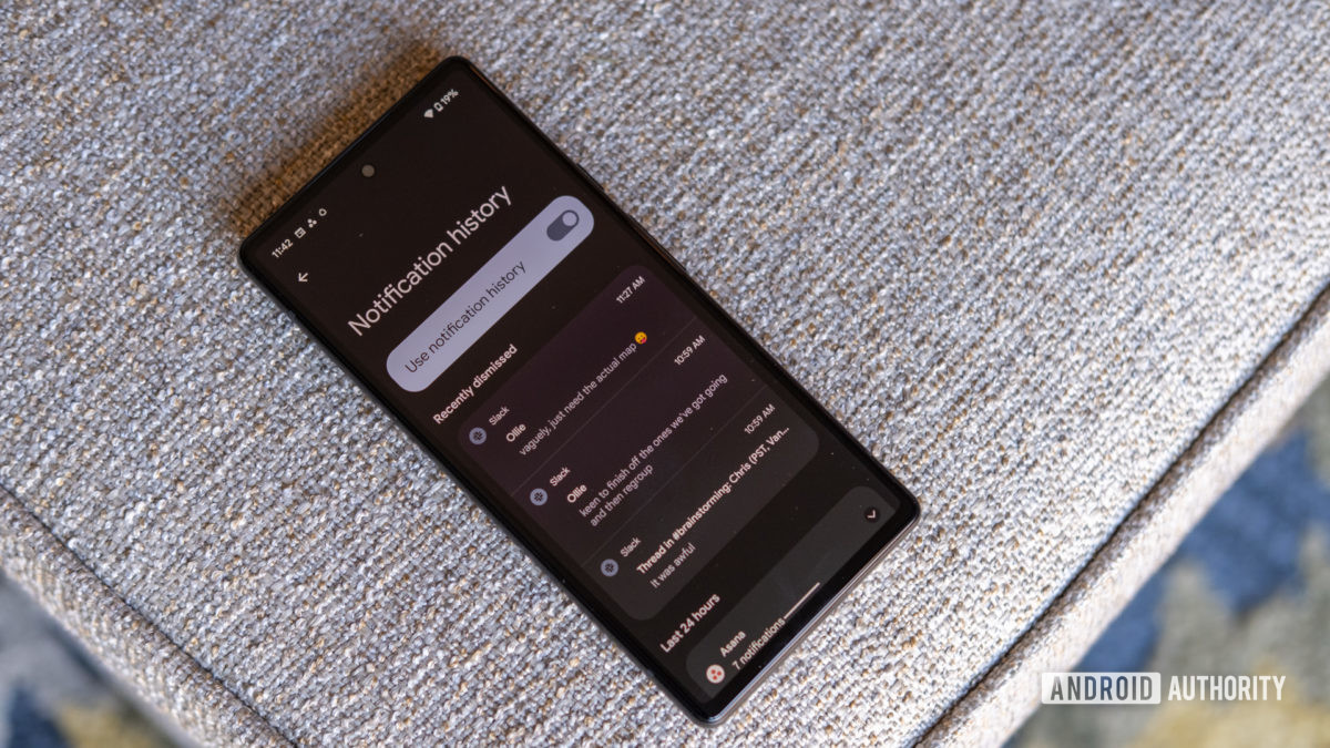 pixel 6 notification history