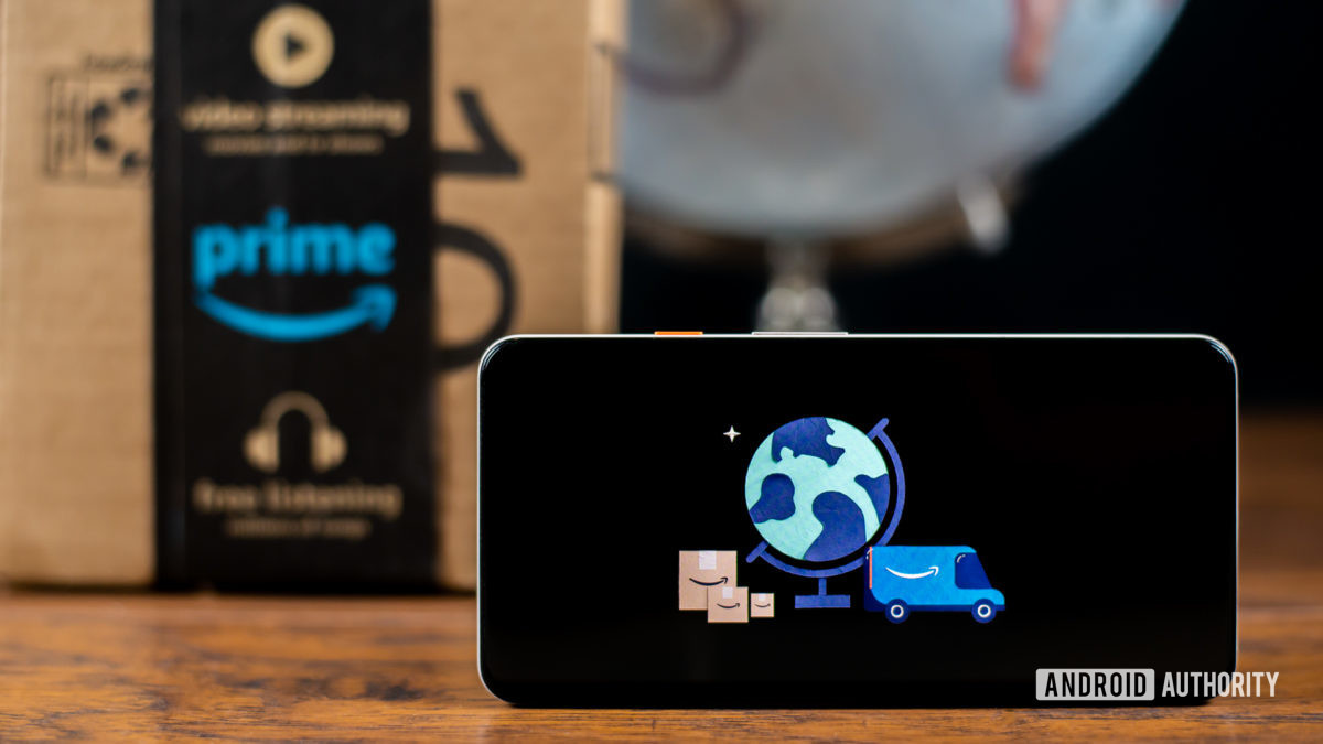 Amazon Prime Day image with box and globe