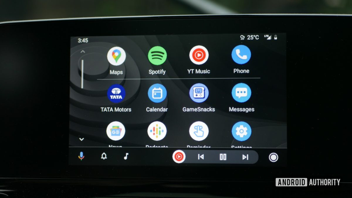 Android Auto interface tata harrier