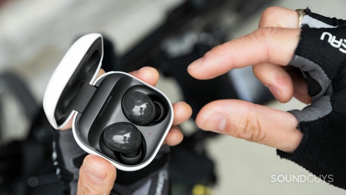 Samsung Galaxy Buds 2 in case