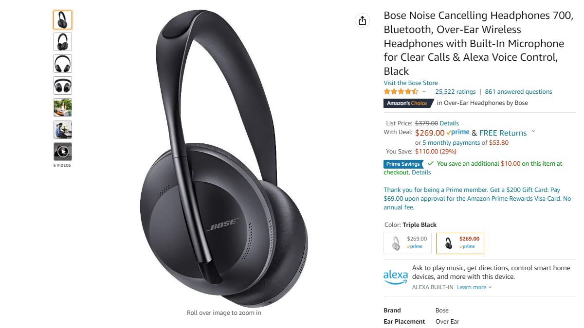 bose amazon prime