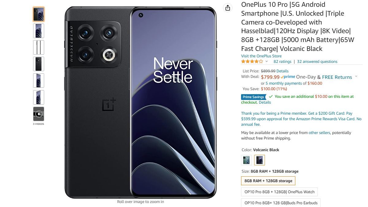 oneplus 10 amazon deal