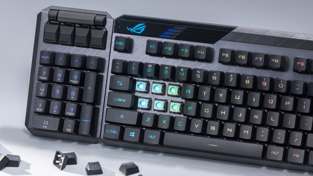 ASUS ROG Claymore II Wireless Modular Gaming Mechanical Keyboard Promo Image