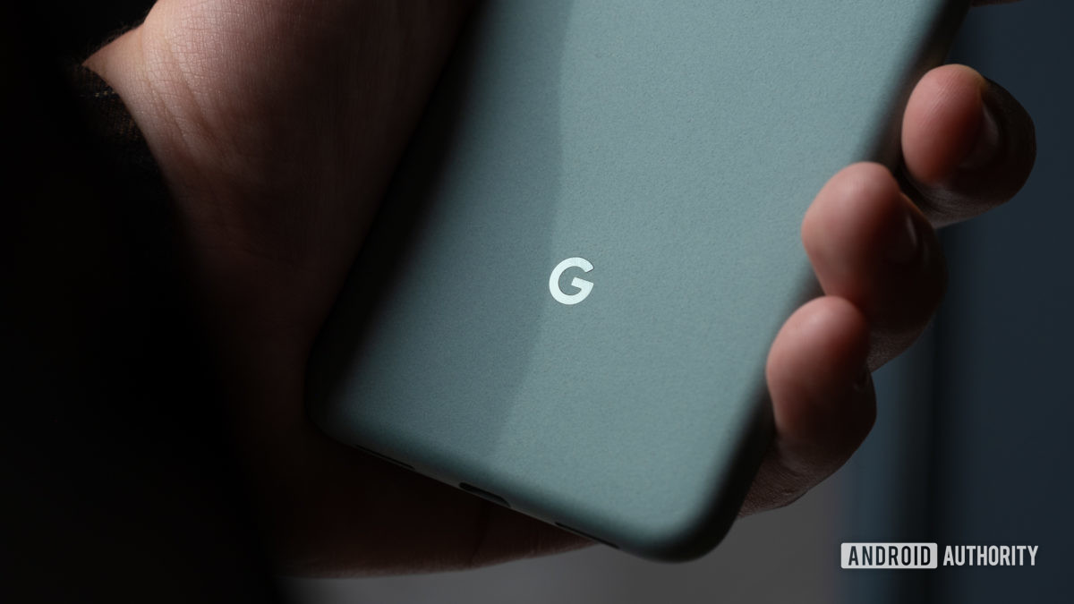 Google Pixel 5 Google logo macro Google Pixel 5 Google logo macro