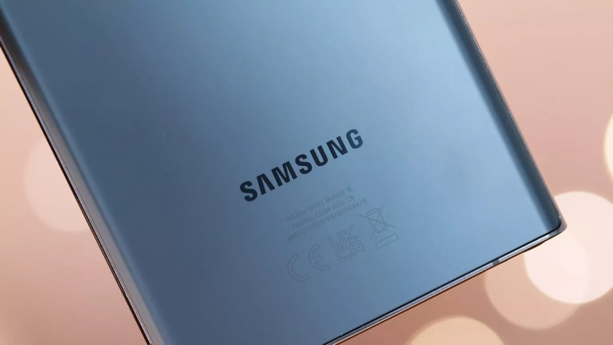 samsung galaxy logo closeup