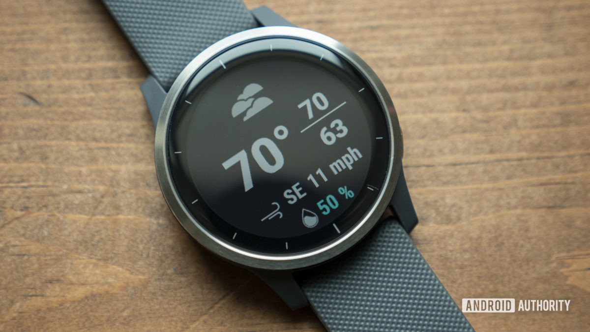 garmin vivoactive 4 review display weather