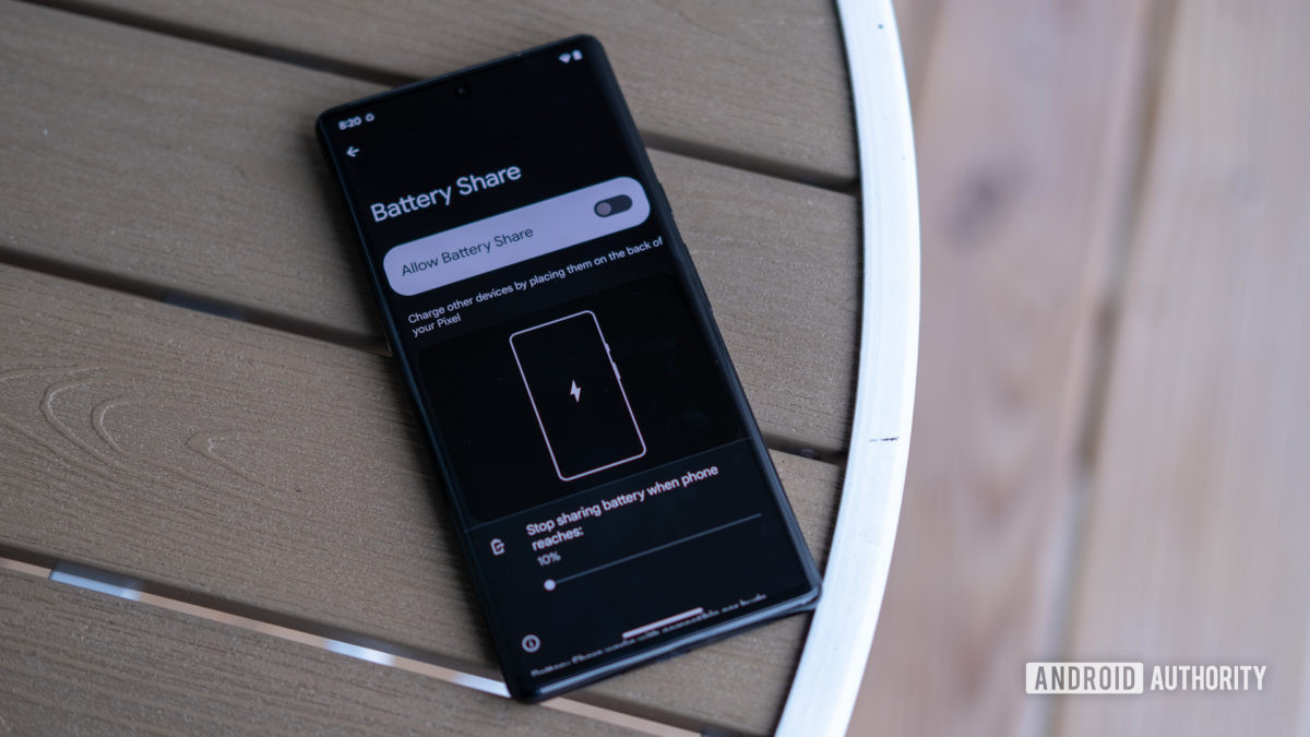 pixel 6 battery share