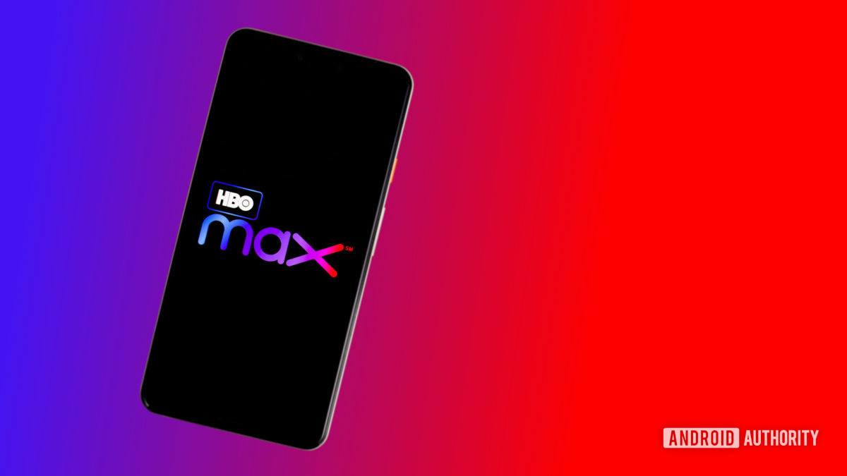 HBO Max logo on smartphone stock photo 1