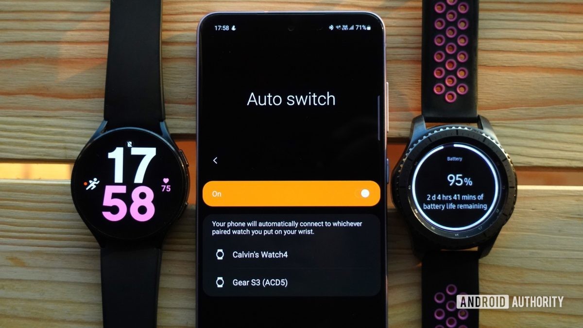 samsung galaxy wearable auto switch