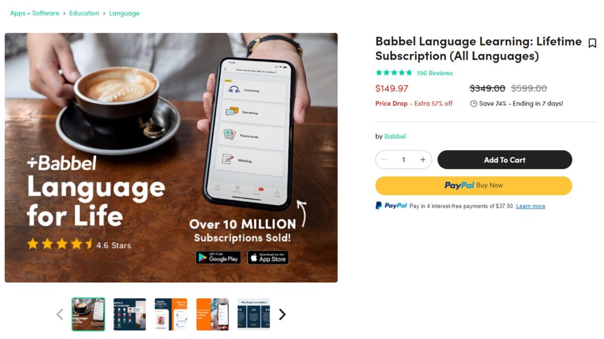 Babbel Language Learning App Deal Babbel Language Learning App Deal