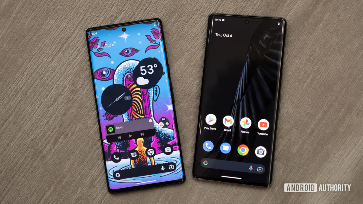 Google pixel 6 pro vs picel 7 pro display