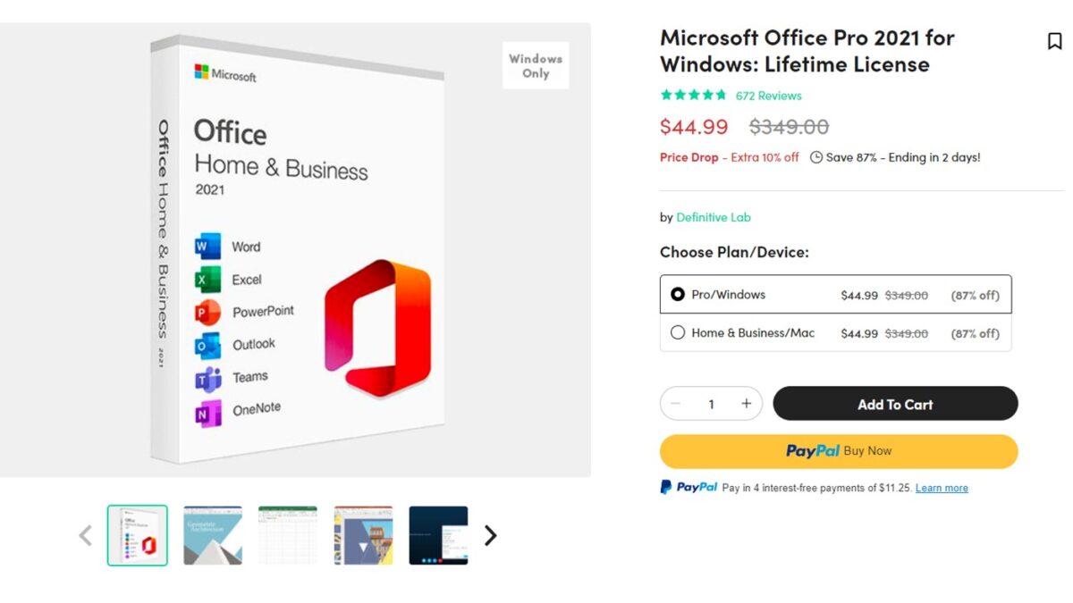 Microsoft Office Pro 2021 for Windows TechDeals 45