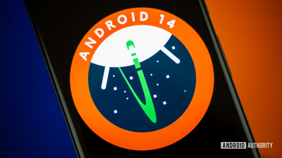 Android 14 logo stock photo 3