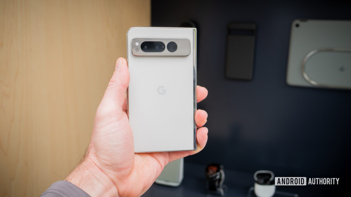 Google Pixel Fold on hand 4