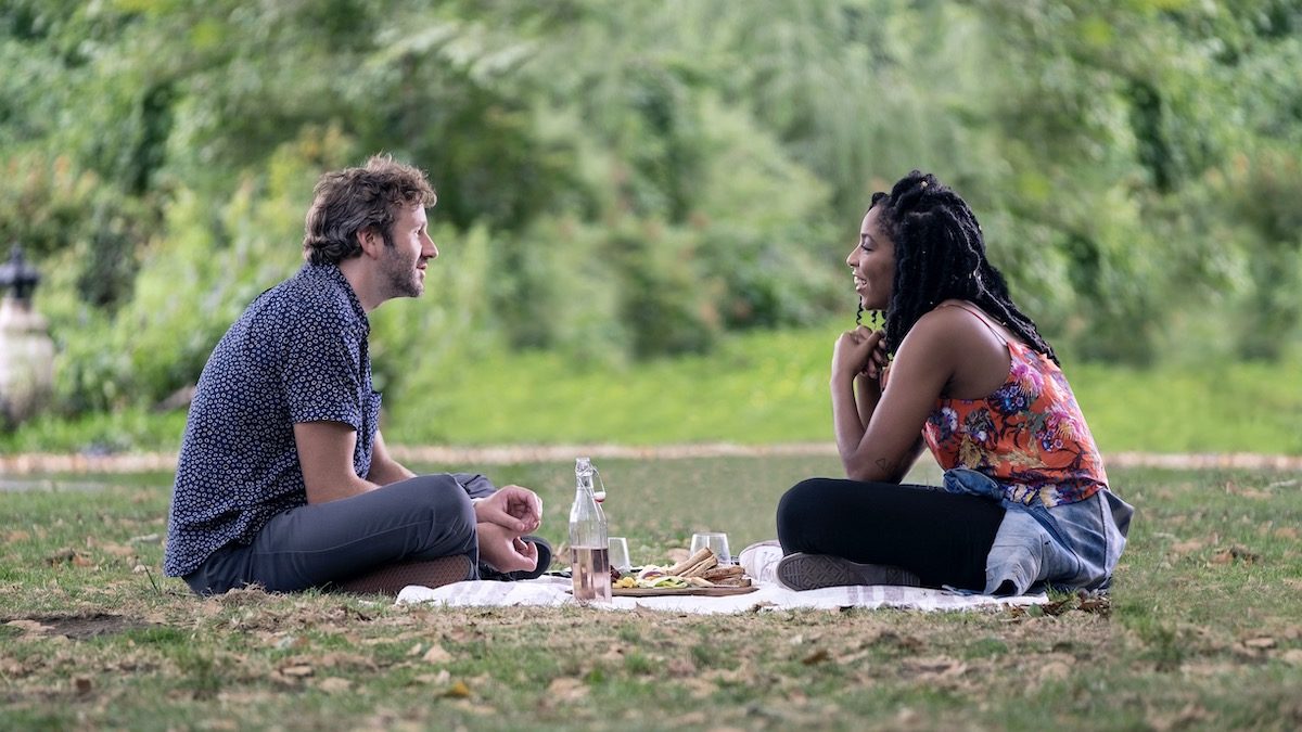 Jessica Williams and Chris O'Dowd have a picnic in The Incredible Jessica James - best funny movies on netflix