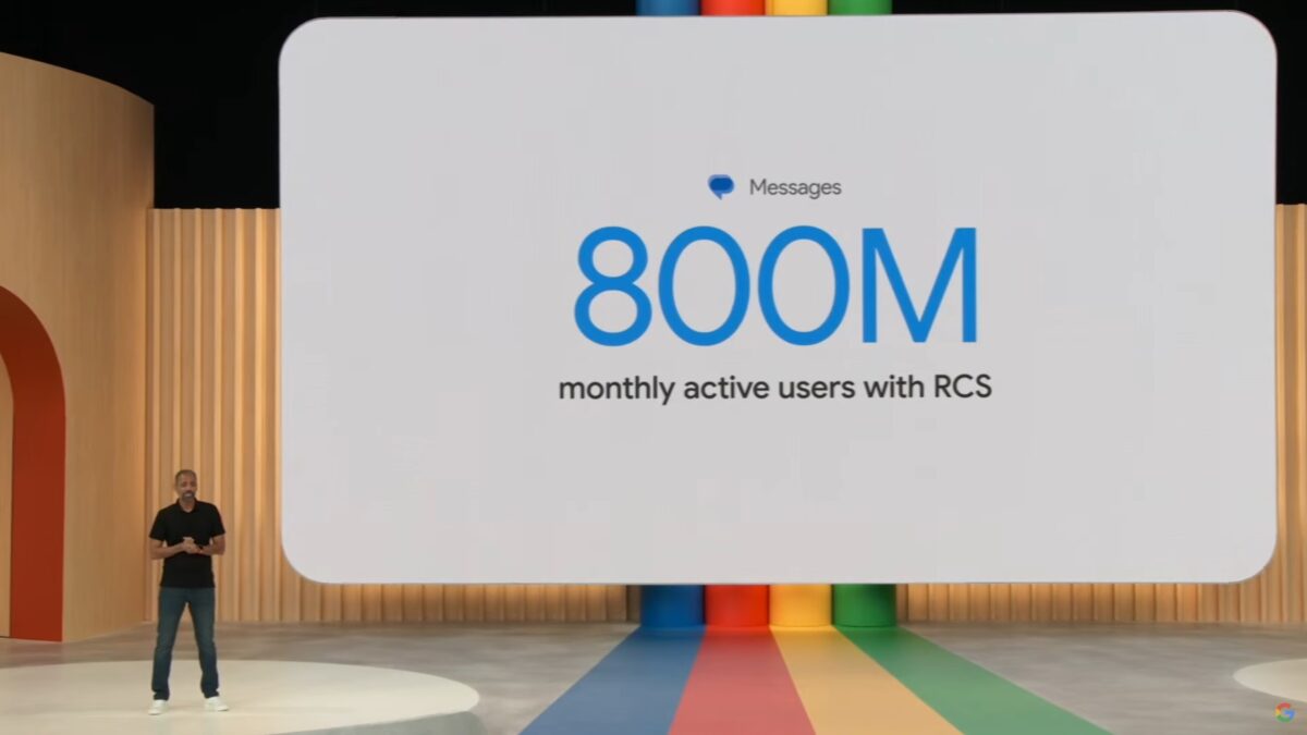 Google IO 2023 RCS monthly active users
