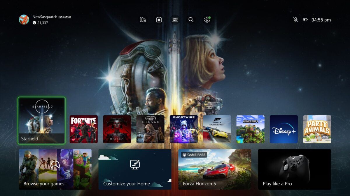 xbox new dashboard