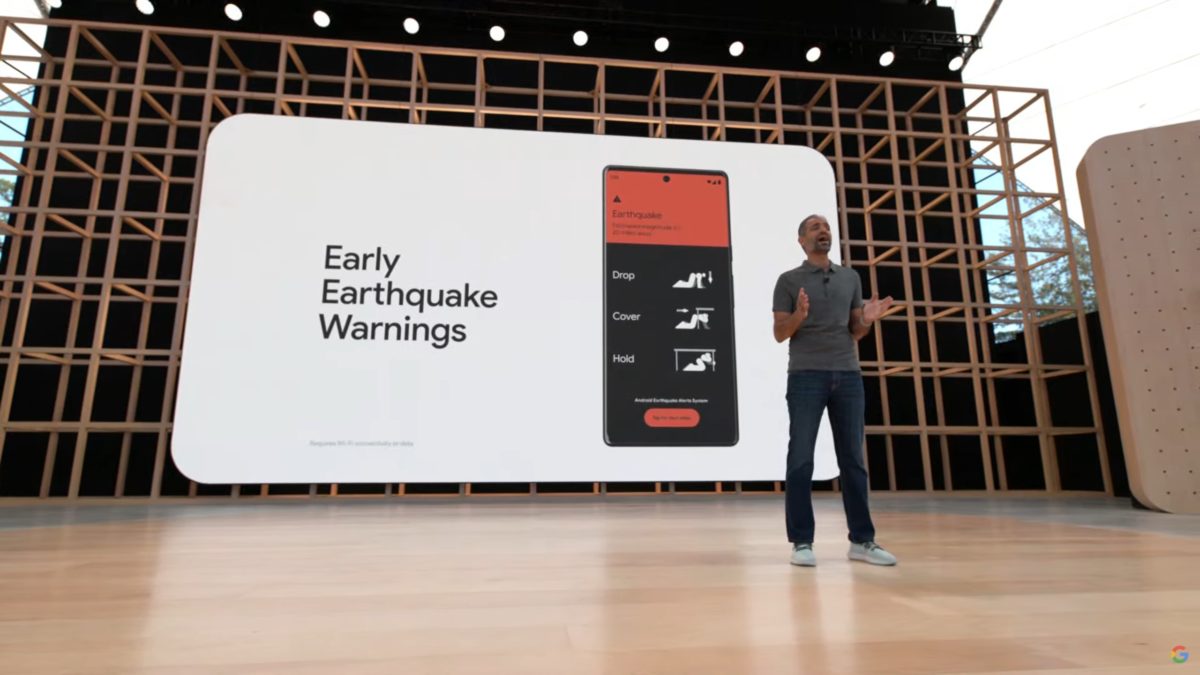 Google IO 2022 earthquake detection