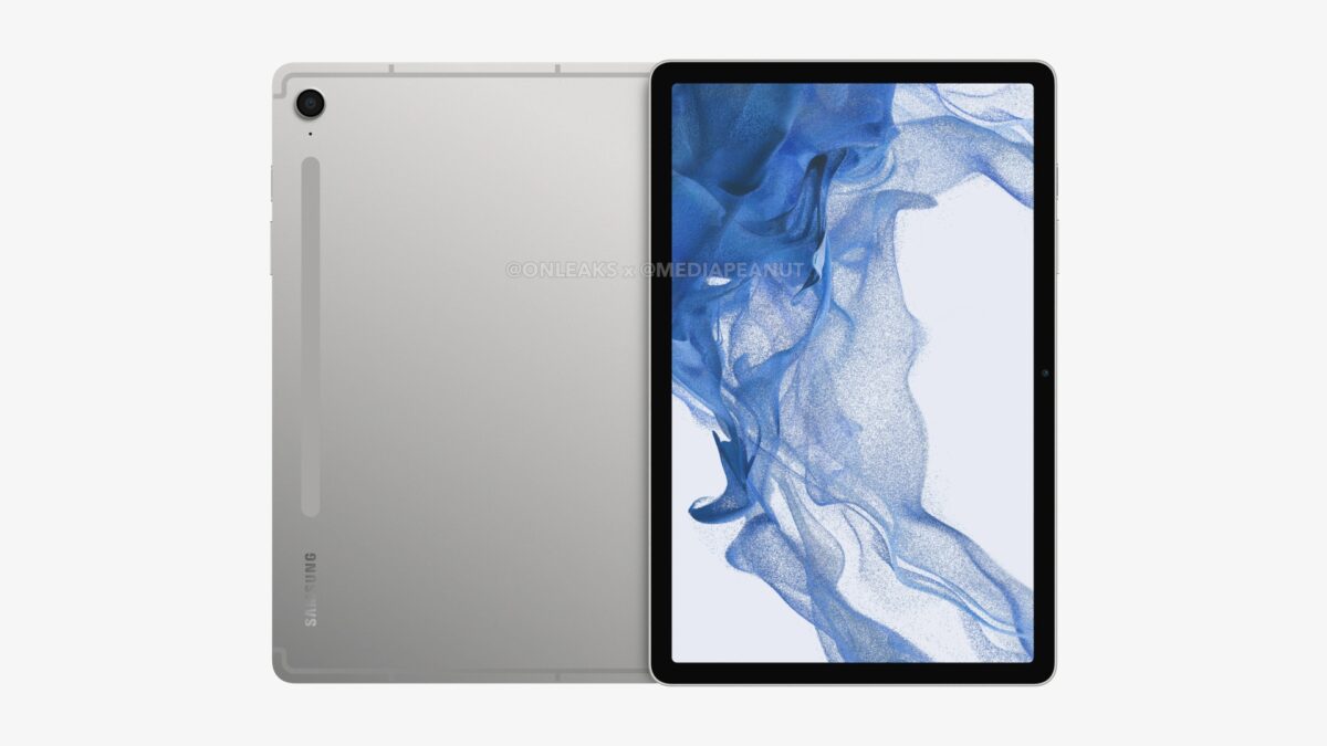 Samsung Galaxy Tab S9 FE render leak