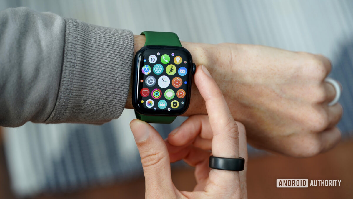 An Apple Watch Series 8 user explores the wearable's apps and features.