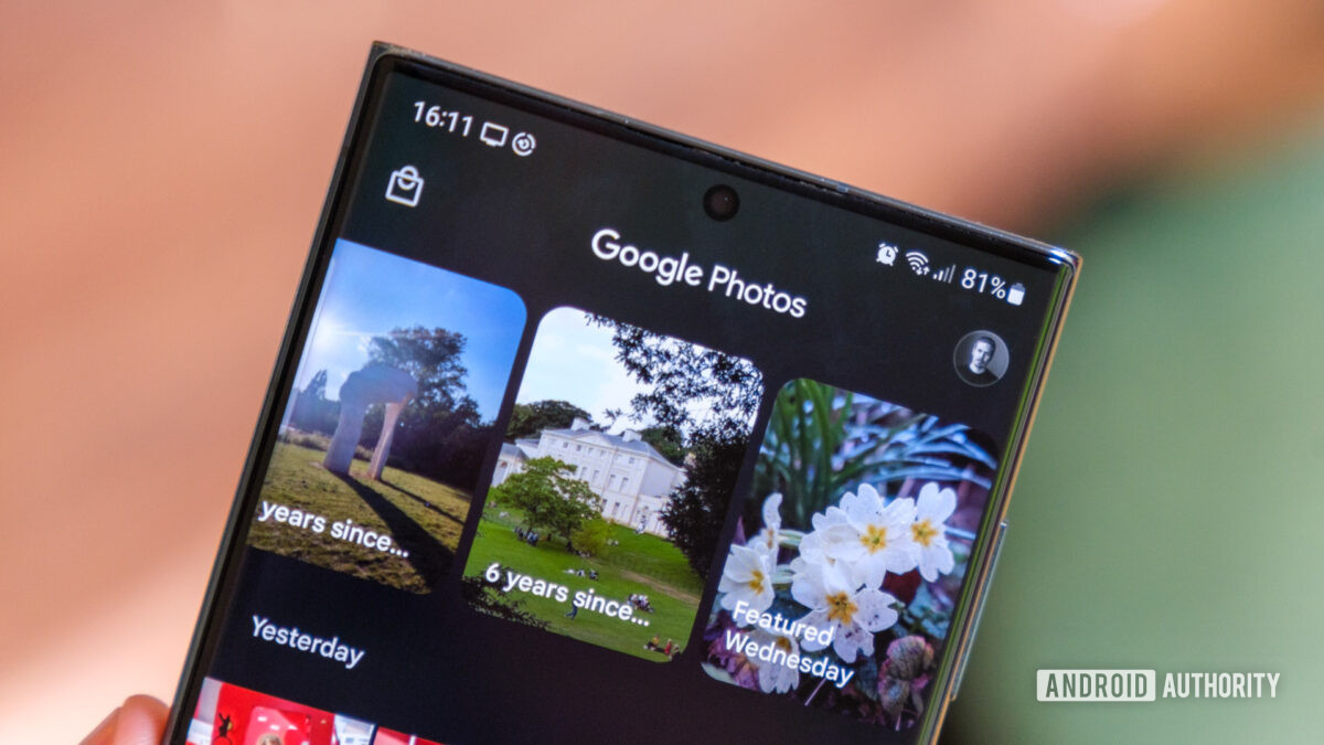 Google Photos header