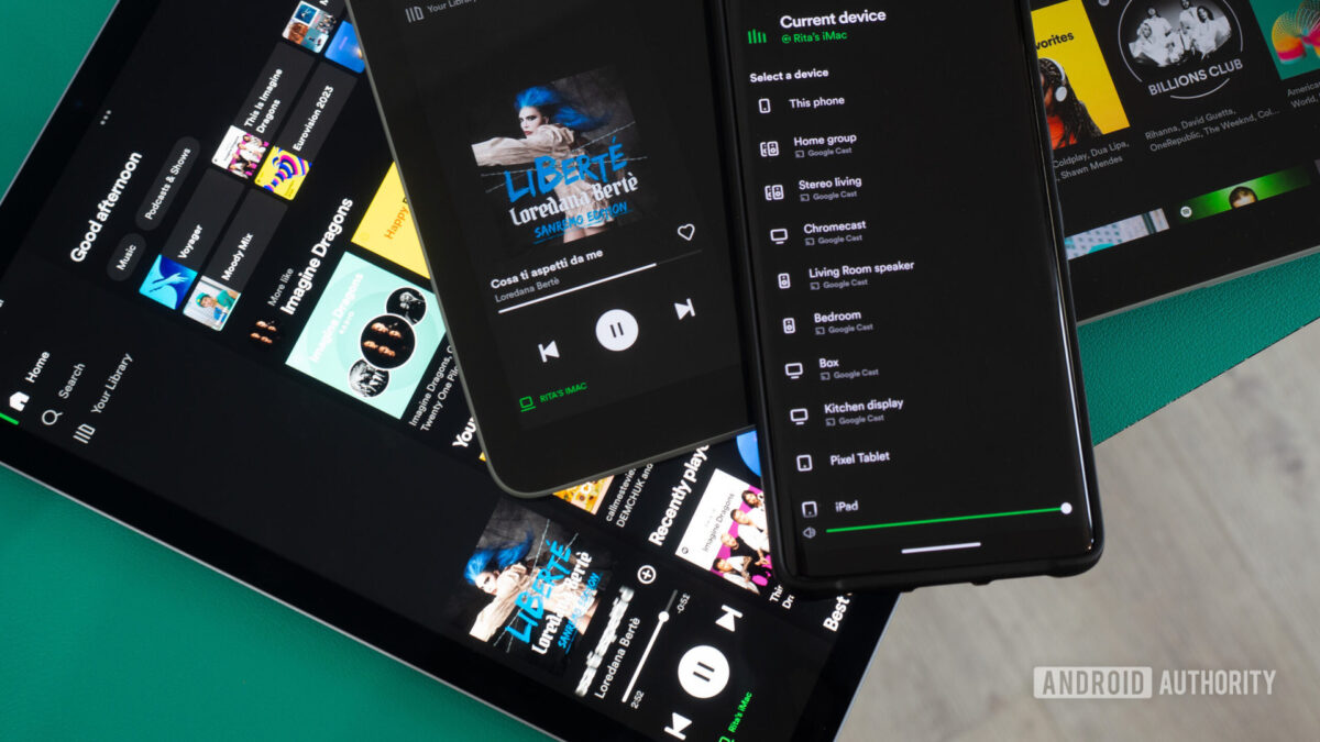 spotify connect pixel 7 pro pixel tablet ipad air 4