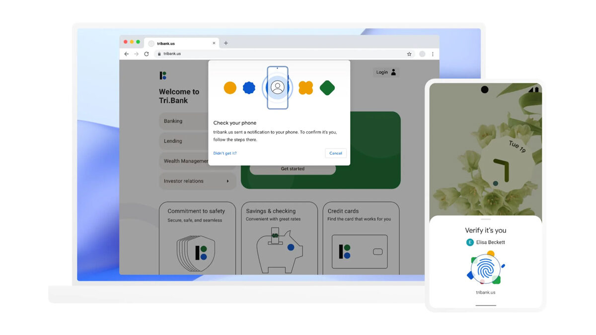 Google passkeys for Chrome and Android