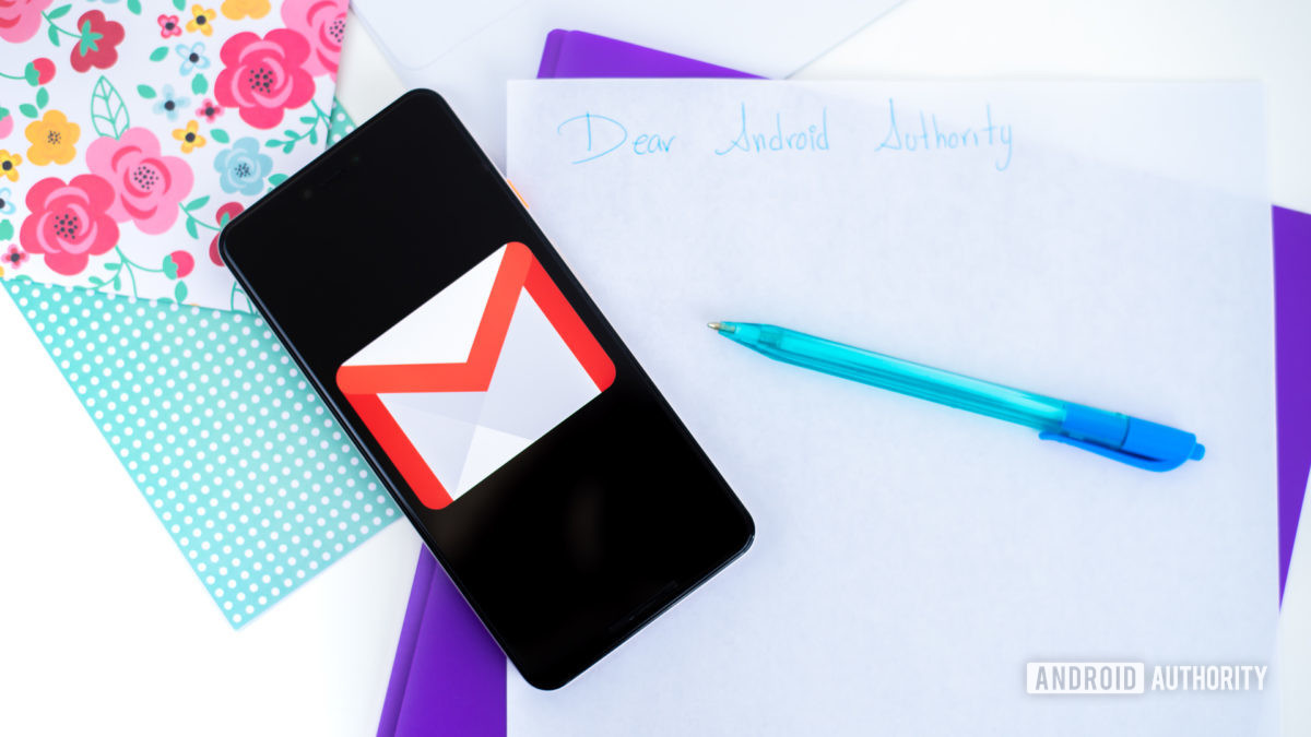 Gmail logo on smartphone stock photo 3