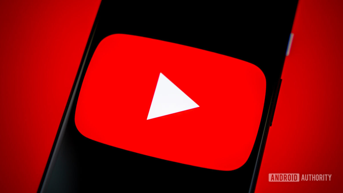 YouTube on smartphone stock photo 3