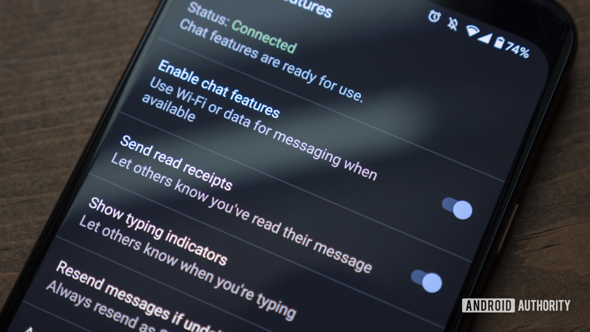 google messages chat features read receipts typing indicators rcs app google pixel 4 xl 5