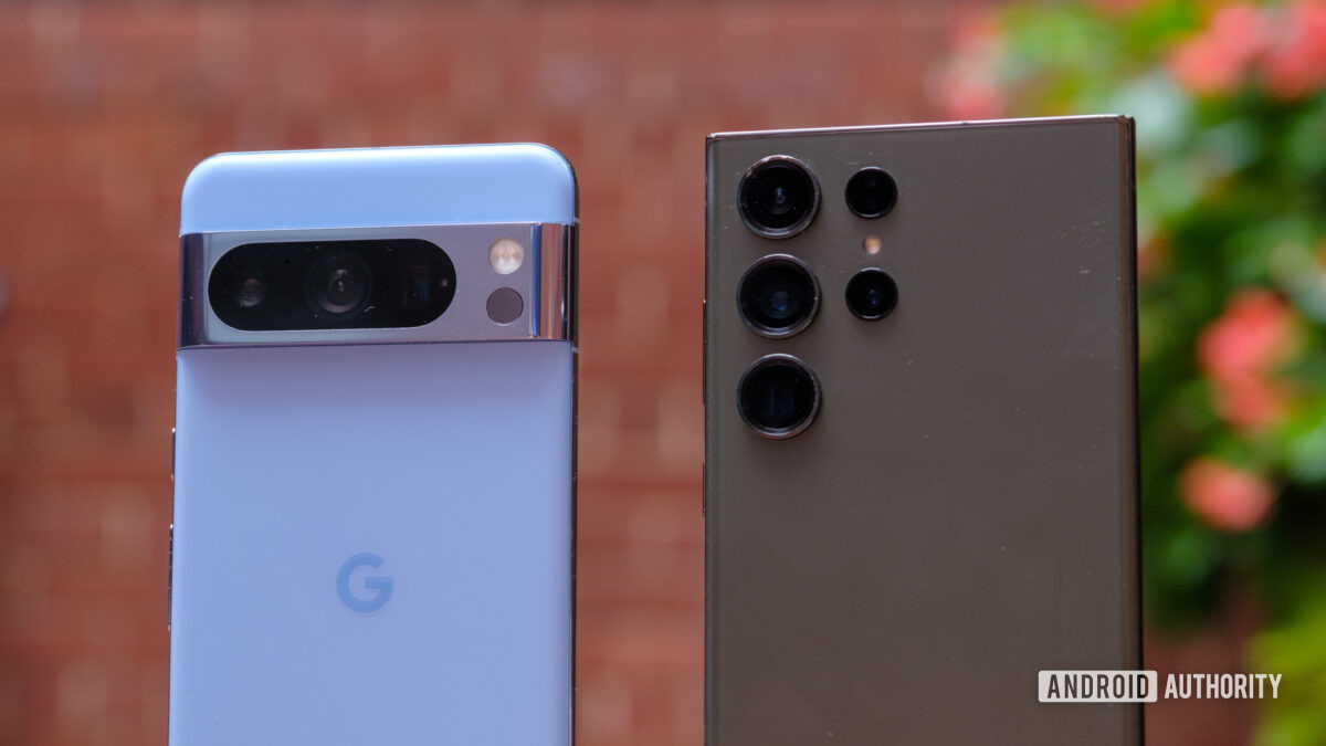 google pixel 8 pro vs samsung galaxy s23 ultra cameras side by side