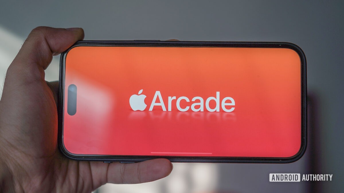 Apple Arcade logo on iPhone 15 Pro Max