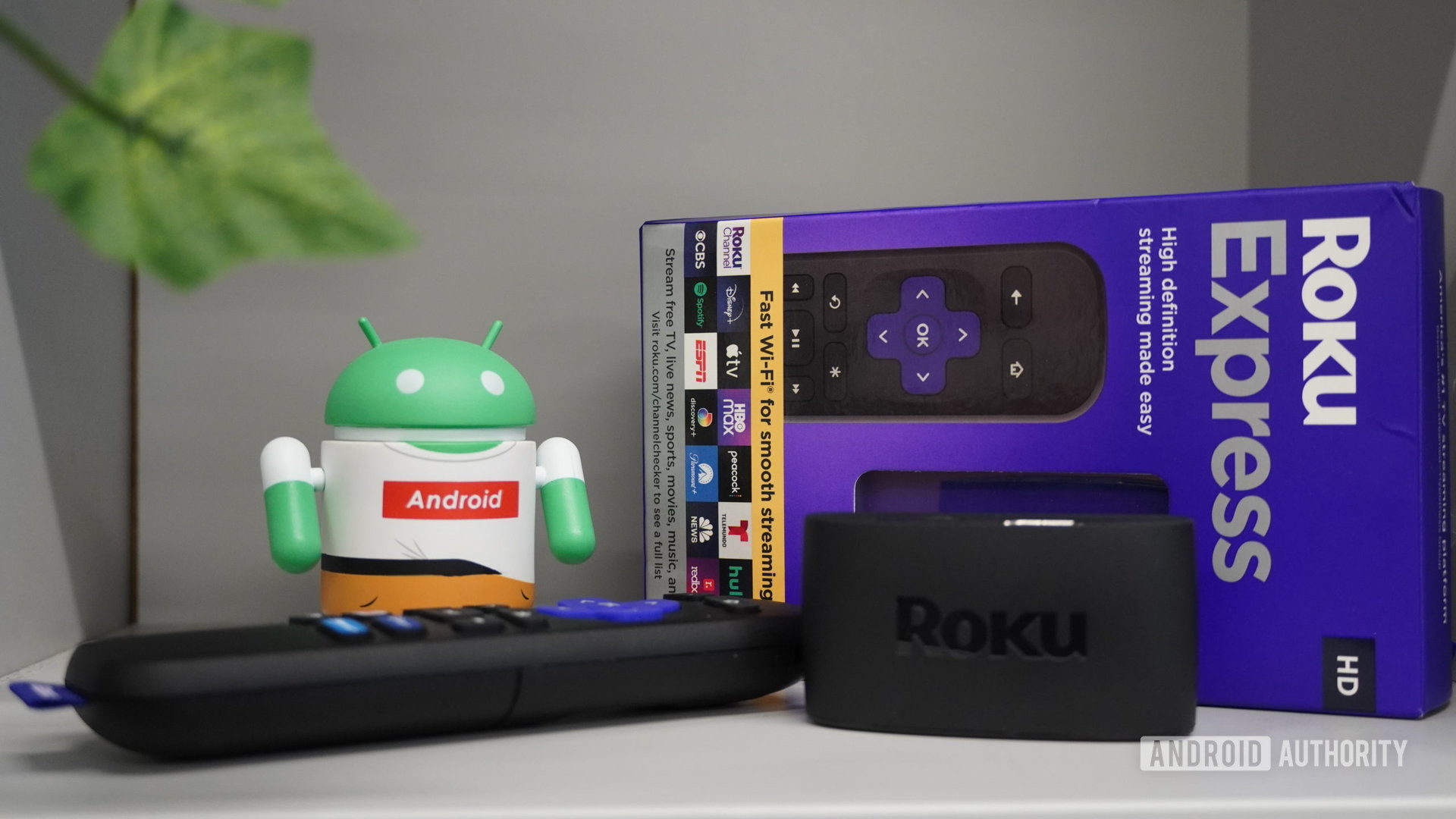 Roku Express shelf arrangement