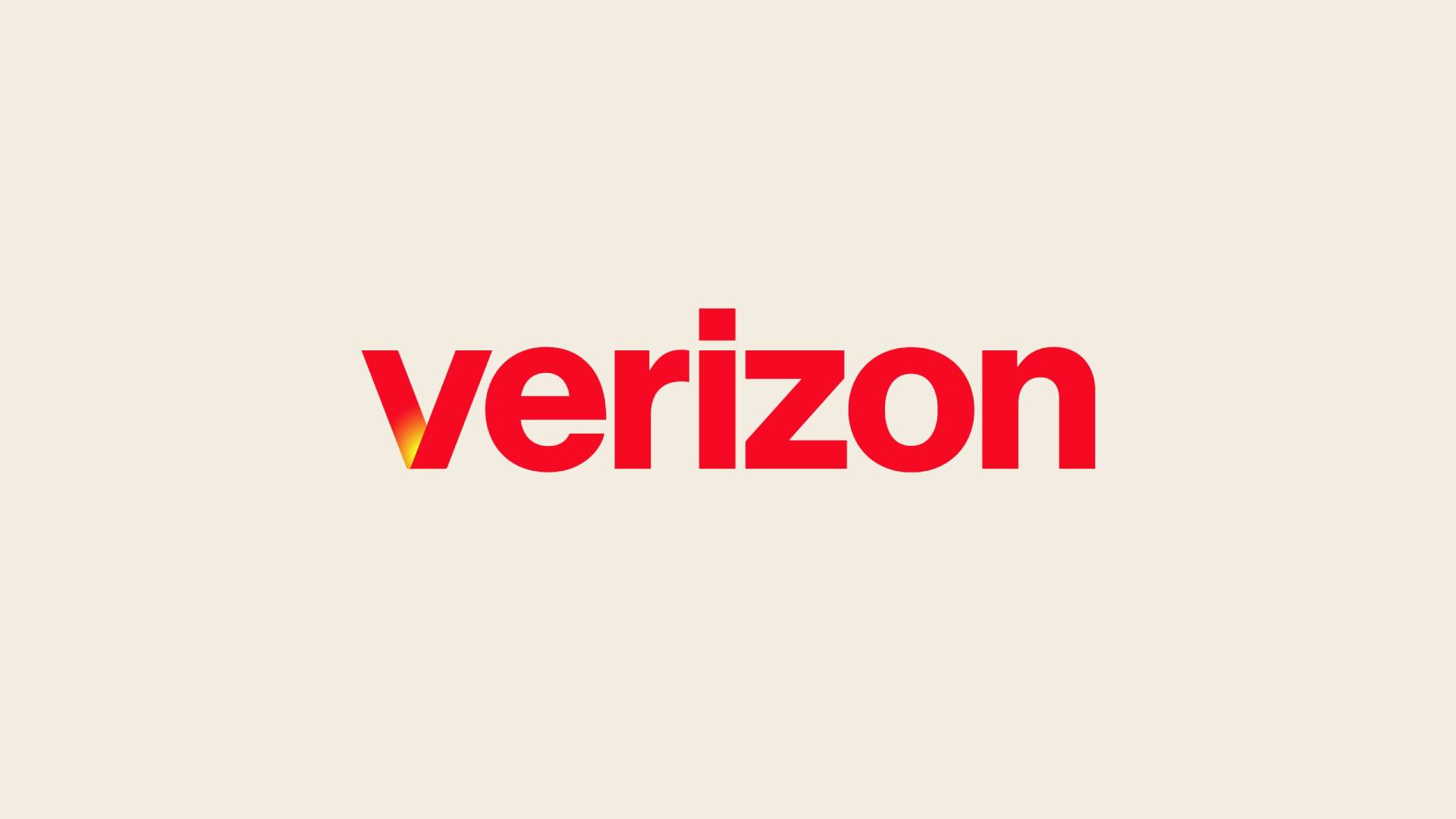 Verizon updated logo stock photo