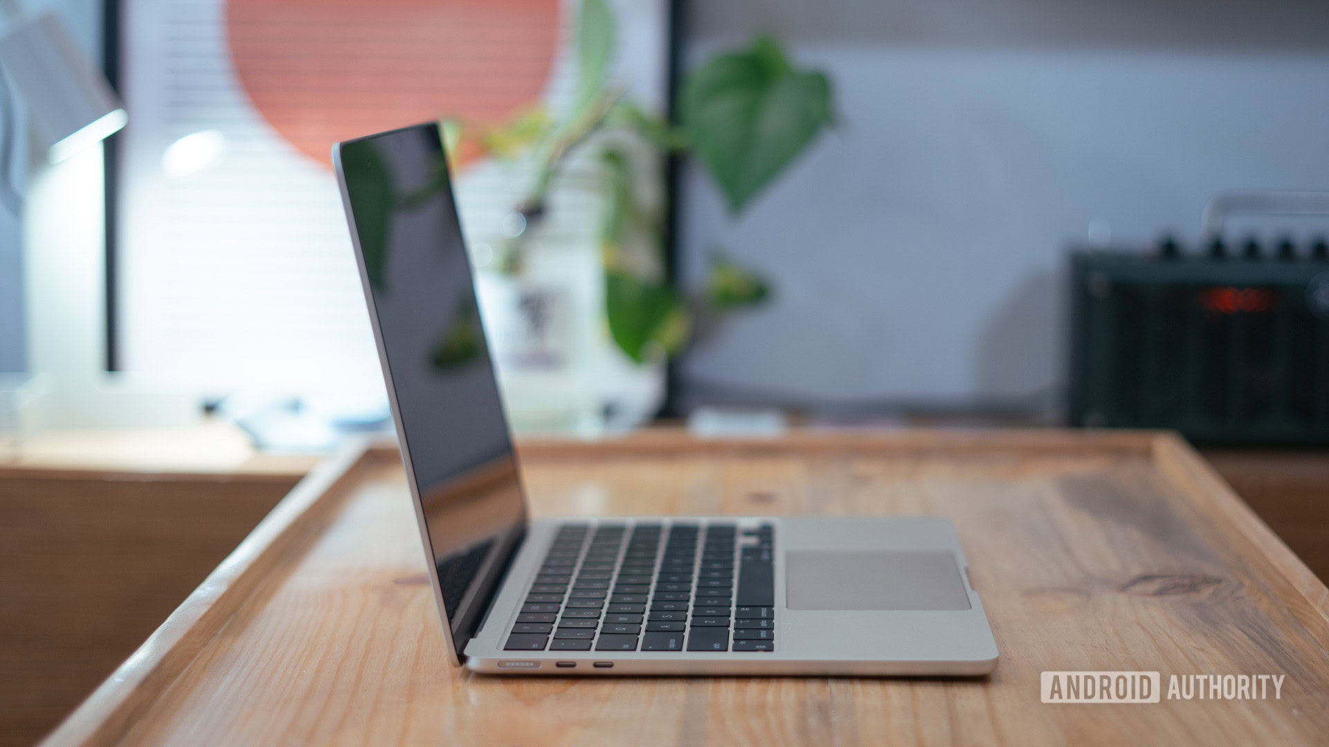 MacBook Air showing side of the laptop