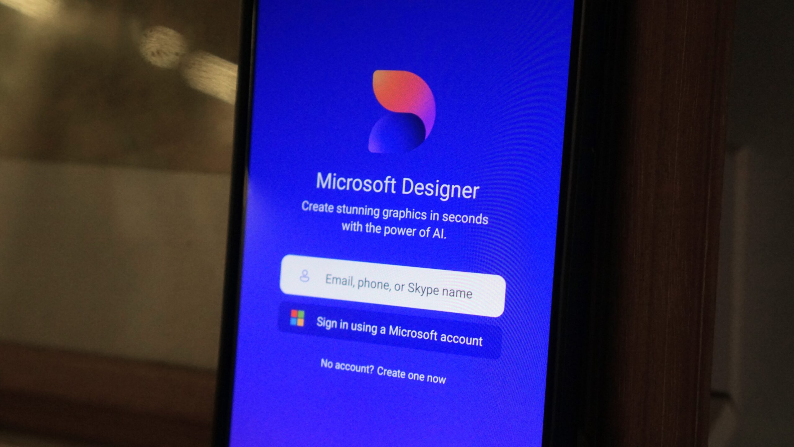 microsoft designer login android