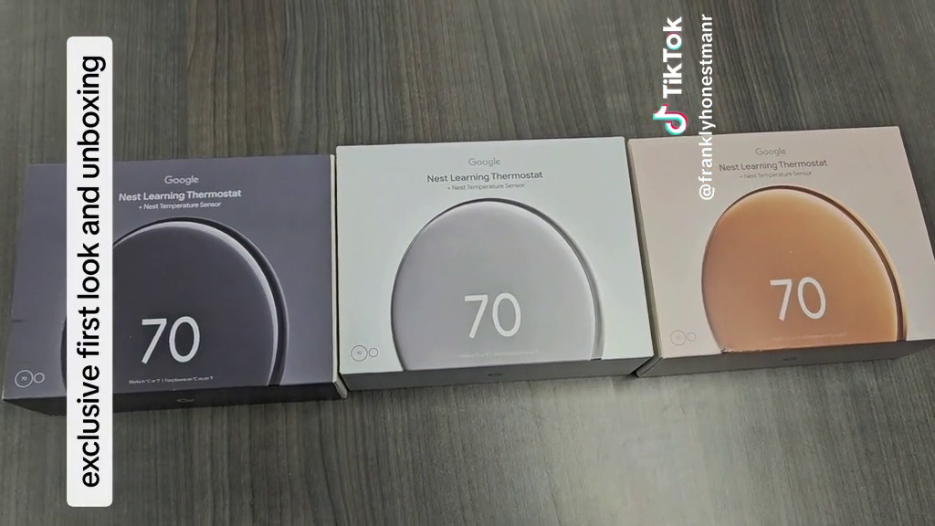 All three colors of the 4th-gen Nest Learning Thermostat