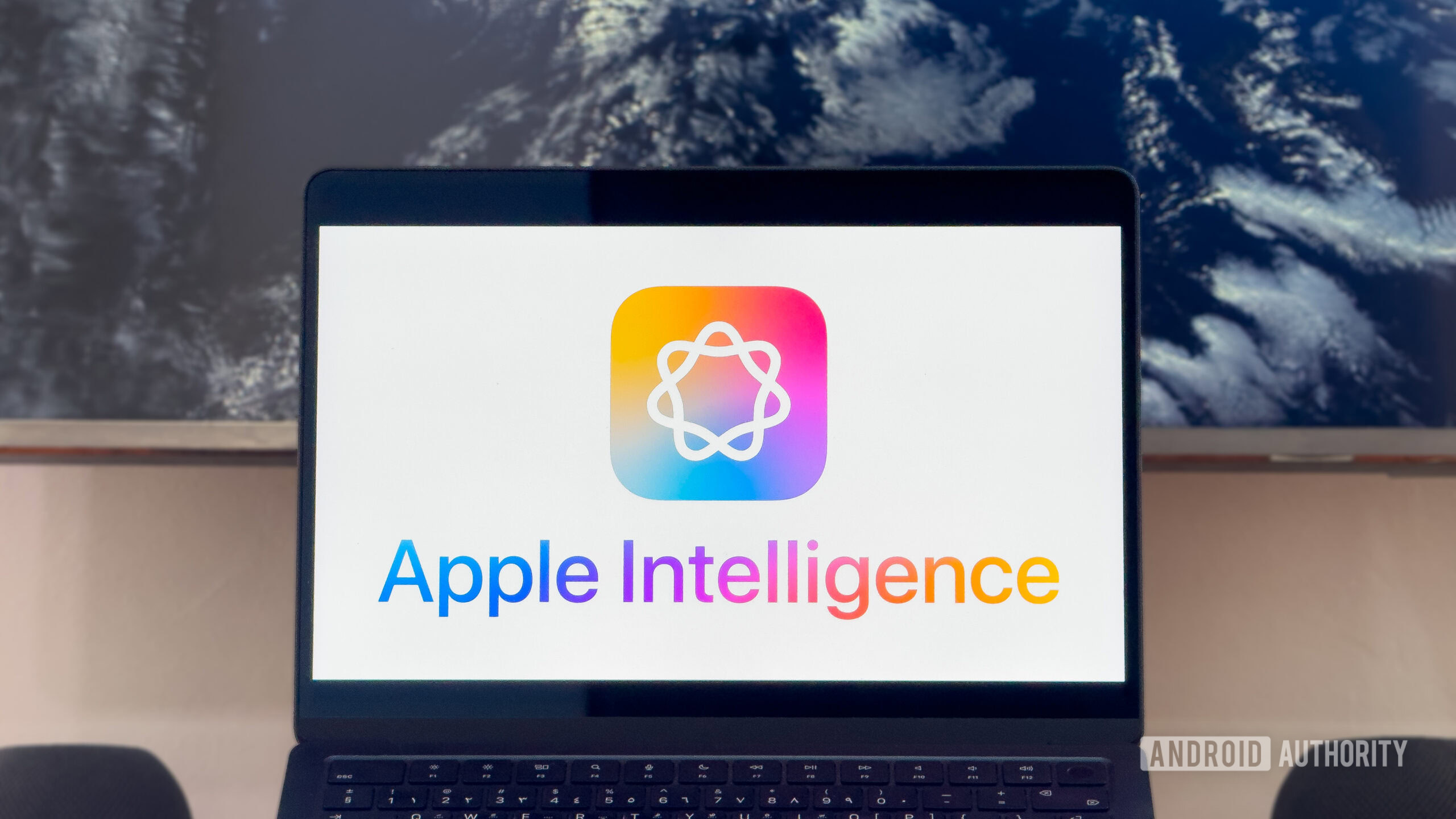 Apple Intelligence banner on MacBook Air M2