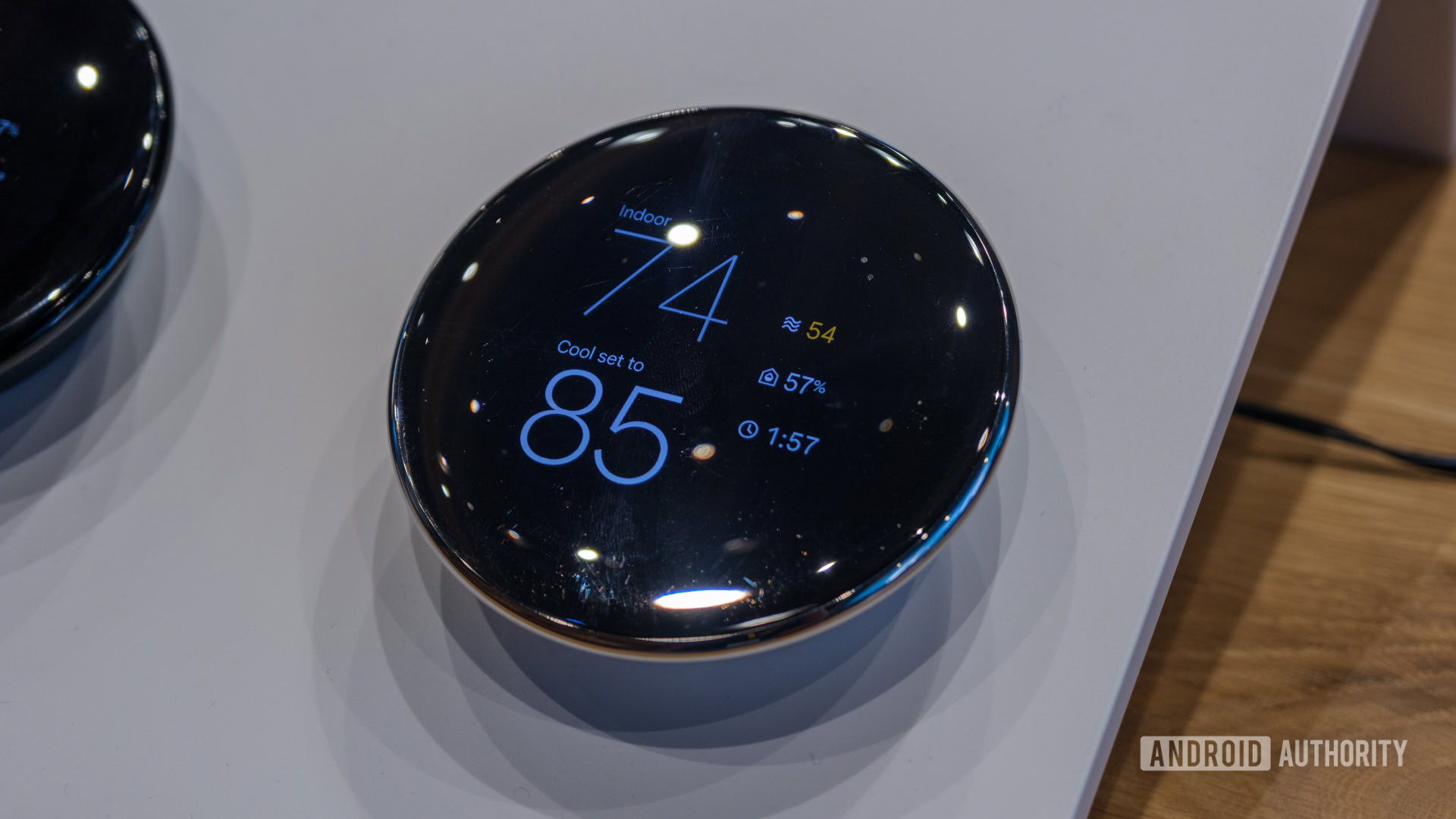 Google Nest Learning Thermostat main readout